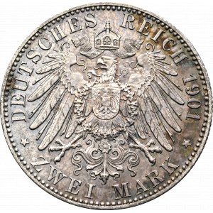 Germany, Preussen, 2 mark 1901