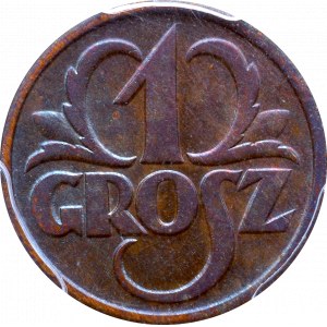 II Republic of Poland, 1 groschen 1939 - PCGS MS64 BN