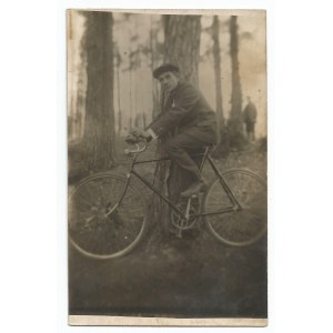II RP, Fotografia rowerzysty, Młociny 1922