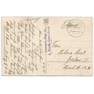 WWI, Postcard feldpost Infranterie Regiment 50 (3 Niederschlesien)