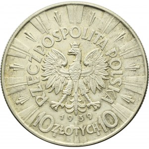 II Republic of Poland, 10 zloty 1939 Pilsudski