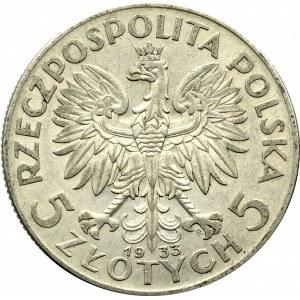 II Republic of Poland, 5 zloty 1933 Polonia