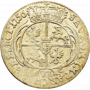 Germany, Saxony, Friedrich August II, 6 groschen 1756, Leipzig