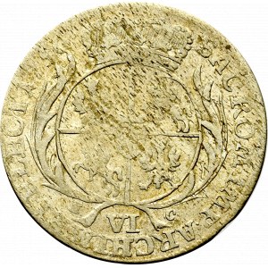 Germany, Saxony, Friedrich August II, 6 groschen 1756, Leipzig