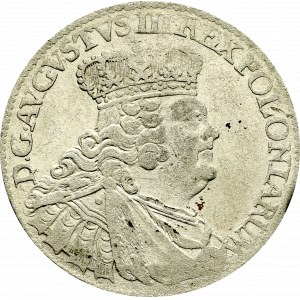 Germany, Saxony, Friedrich August II, 6 groschen 1755, Leipzig