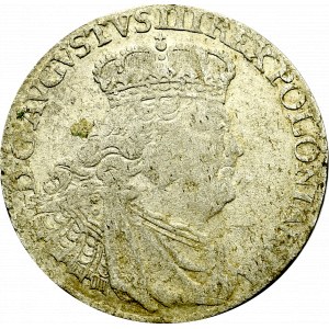 Germany, Saxony, Friedrich August II, 6 groschen 1755, Leipzig
