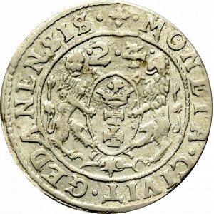Sigismund III, 18 groschen 1624, Danzig - date overstriked