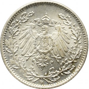 Germany, 1/2 mark 1917 D