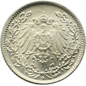 Germany, 1/2 mark 1917 D