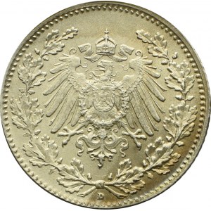 Germany, 1/2 mark 1917 D