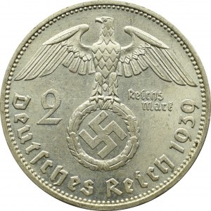 III Reich, 2 mark 1939 A Hindenburg