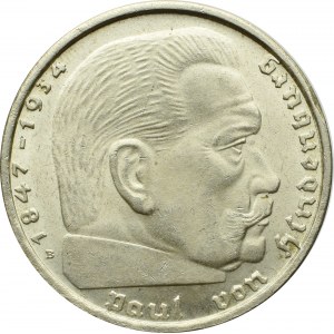 III Reich, 2 mark 1938 B Hindenburg