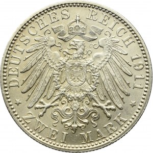 Niemcy, Bawaria, 2 marki 1911