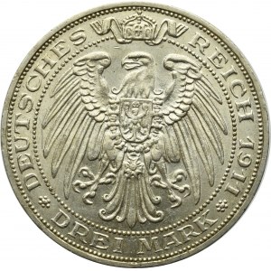 Niemcy, Prusy, 3 marki 1911 - 100-lecie Uniwersytetu Wrocławskiego