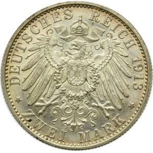 Germany, Preussen, 2 mark 1913