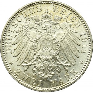 Niemcy, Bawaria, 2 marki 1911
