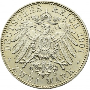 Germany, Preussen, 2 mark 1901