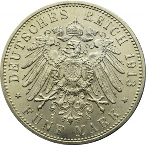 Niemcy, Preussen, 5 marki 1913