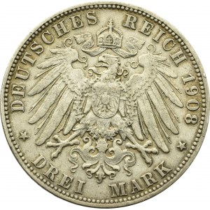 Germany, Hamburg, 3 mark 1908