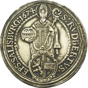 Austria, Salzburg, Bishopic of, Thaler 1674
