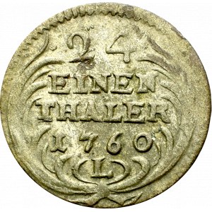 Germany, Saxony, Friedrich August II, 1/24 thaler 1760, Leipzig