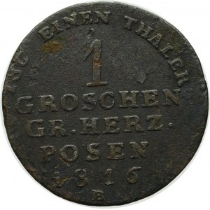 Grand Duchy of Posen, 1 groschen 1816, Breslau
