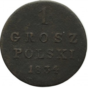 Królestwo Polskie, Mikołaj I, 1 grosz 1834