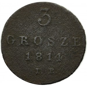 Duchy of Warsaw, 3 groschen 1814