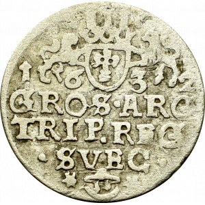 Szwedzka okupacja Elbląga, Gustaw Adolf, Trojak 1632 - szwedzki