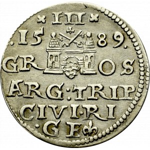 Sigismund III, 3 groschen 1589, Riga