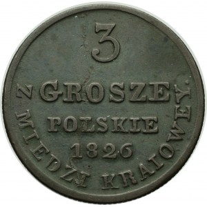 Kingdom of Poland, Alexander I, 3 groschen 1820