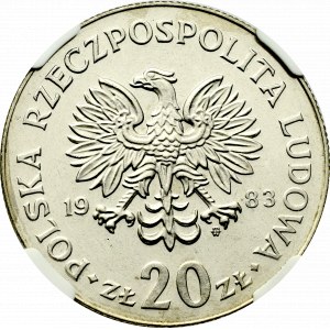 Peoples Republic of Poland, 20 zloty 1983 Nowotko - NGC MS67