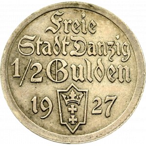 Free City of Danzig, 1/2 gulden 1927
