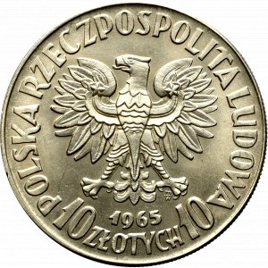 Peoples Republic of Poland, 10 zloty 1965 VII centuries of Warsaw - Specimen CuNi