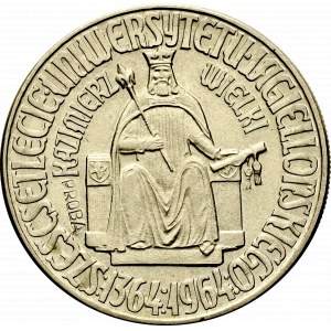 PRL, 10 złotych 1964 Kazimierz III Wielki - Próba wklęsły CuNi