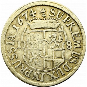 Germany, Preussen, Friedrich Wilhelm, 18 groschen 1674, Konigsberg