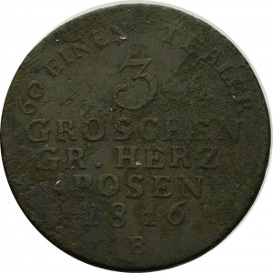 Grand Duchy of Posen, 3 groschen 1816, Breslau