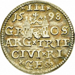 Sigismund III, 3 groschen 1598, Riga