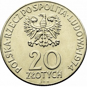 PRL, 20 złotych 1974 XXX Lat RWPG - Próba Nikiel