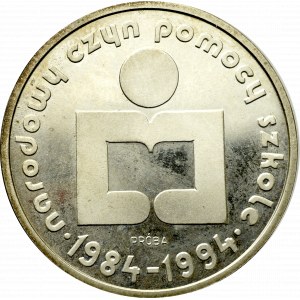 PRL, 1.000 złotych 1986 Narodowy czyn pomocy szkole - Próba Ni