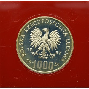 PRL, 1.000 złotych 1987 Wrocław - Próba Ni