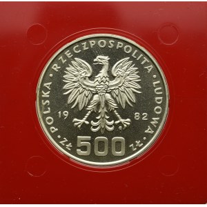 PRL, 500 złotych 1982 Dar Pomorza - Próba Ag