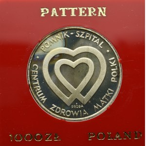 PRL, 1.000 złotych 1986 Pomnik szpital - Próba Ni