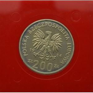 PRL, 200 złotych 1986 Władysław I Łokietek - Próba CuNi