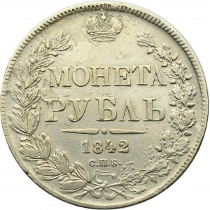 Russia, Nicholas I, Rouble 1842
