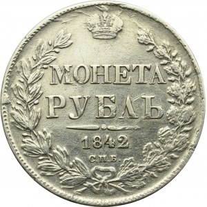 Russia, Nicholas I, Rouble 1842