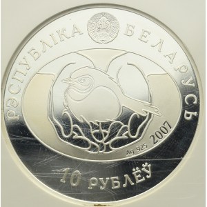 Belarus, 10 roubles 2007 Nightingale