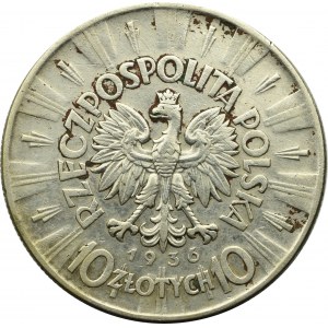 II Republic of Poland, 10 zloty 1936 Pilsudski