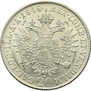 Austria, 20 krajcarów 1848