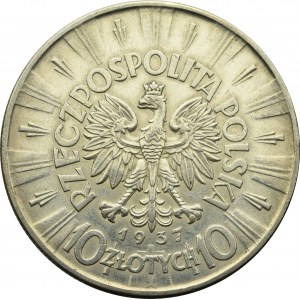 II Republic of Poland, 10 zloty 1937 Pilsudski